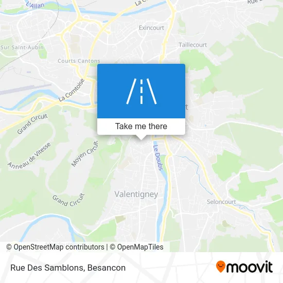 Rue Des Samblons map