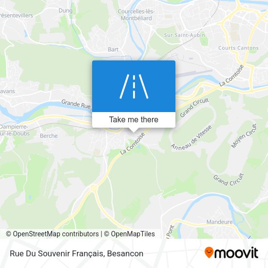 Rue Du Souvenir Français map