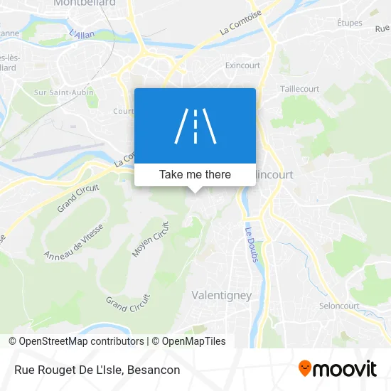 Rue Rouget De L'Isle map