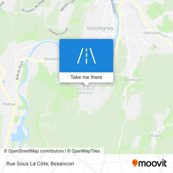 Rue Sous La Côte map