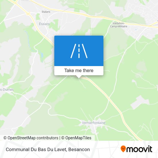 Communal Du Bas Du Lavet map