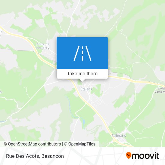 Rue Des Acots map