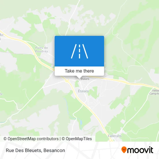 Rue Des Bleuets map