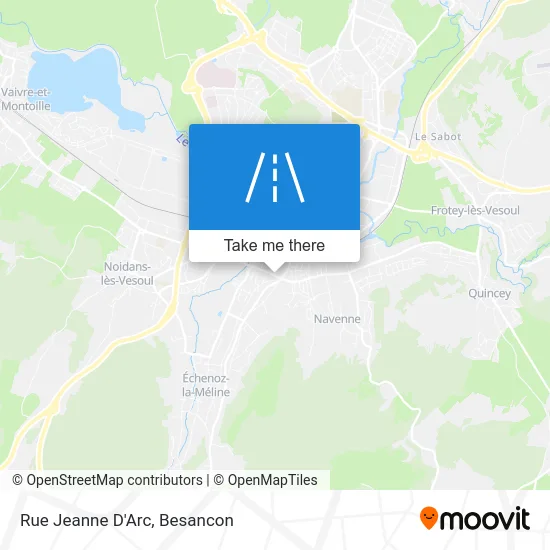Rue Jeanne D'Arc map