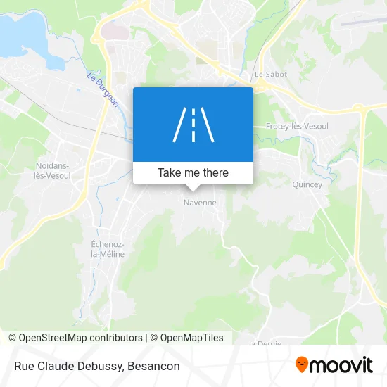 Rue Claude Debussy map