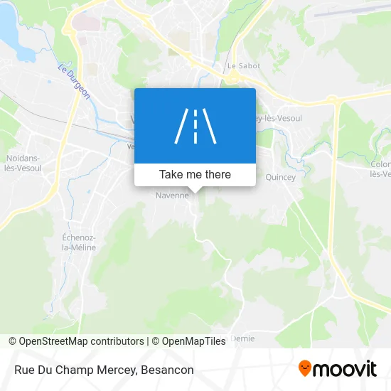 Rue Du Champ Mercey map