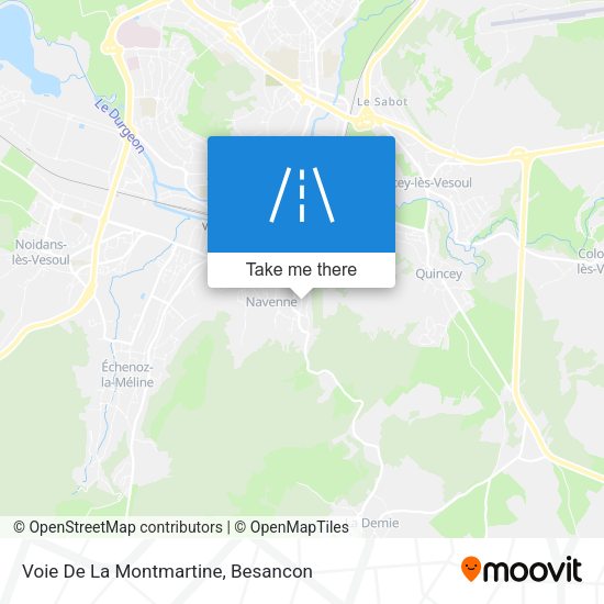 Voie De La Montmartine map