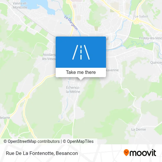 Rue De La Fontenotte map