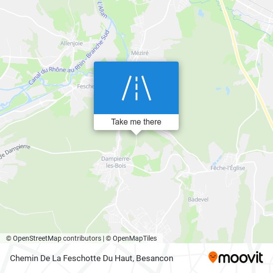 Chemin De La Feschotte Du Haut map