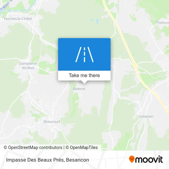 Impasse Des Beaux Prés map
