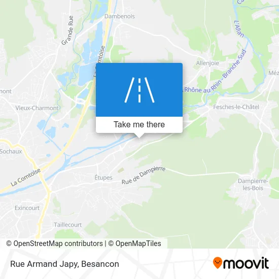 Rue Armand Japy map