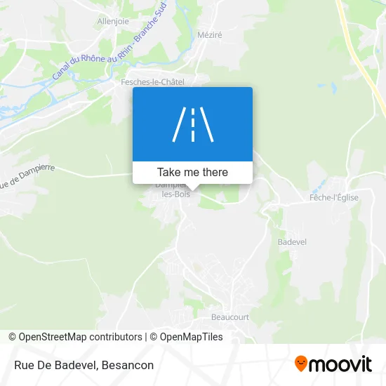 Rue De Badevel map