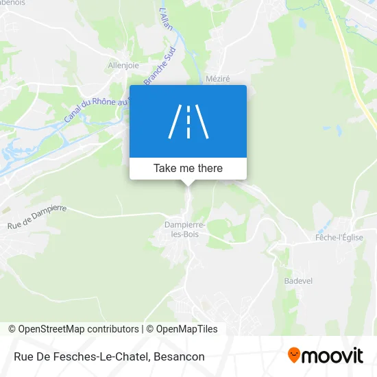 Rue De Fesches-Le-Chatel map