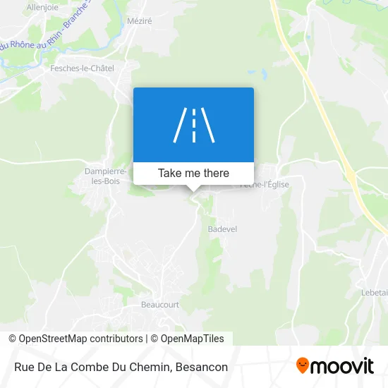 Rue De La Combe Du Chemin map