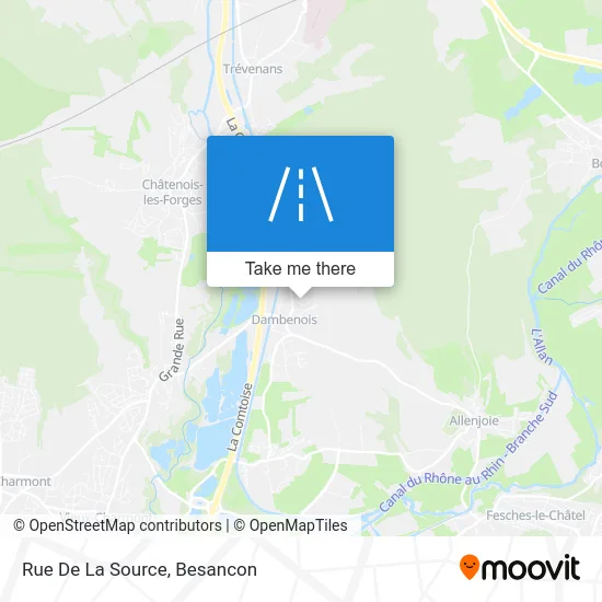 Rue De La Source map