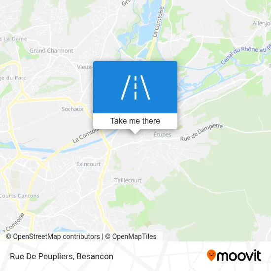 Rue De Peupliers map