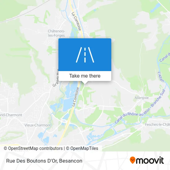 Rue Des Boutons D'Or map