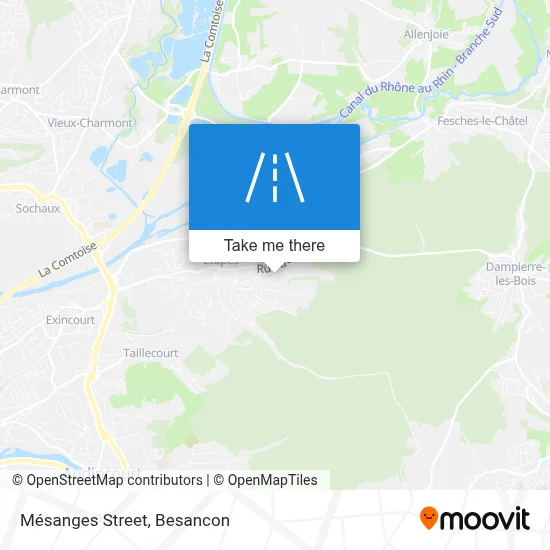 Rue Des Mésanges map