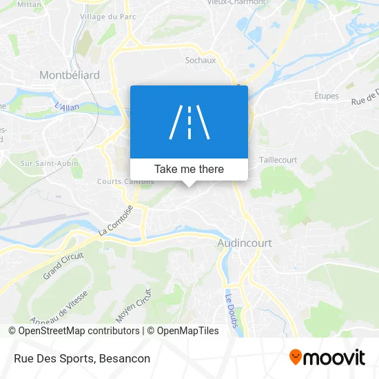 Rue Des Sports map