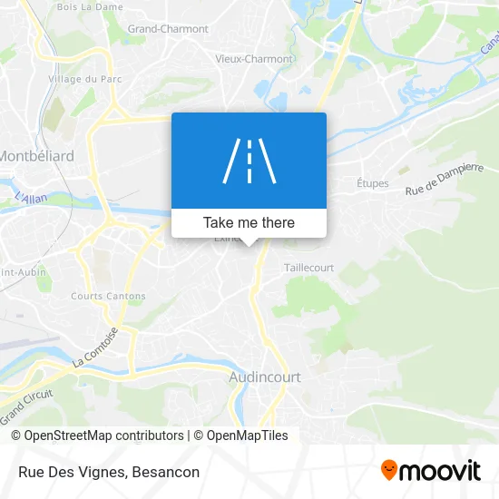 Rue Des Vignes map