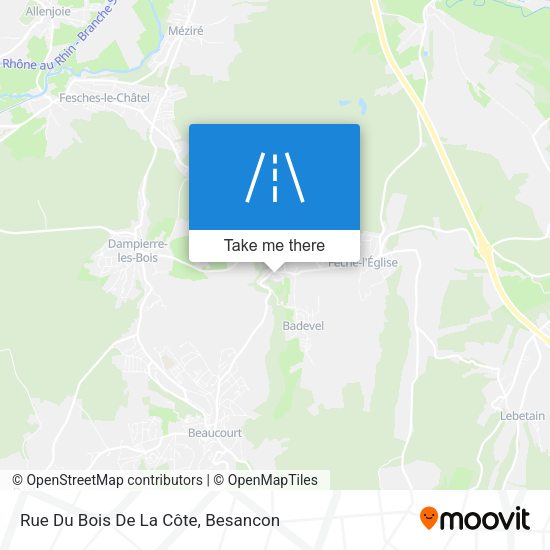 Rue Du Bois De La Côte map