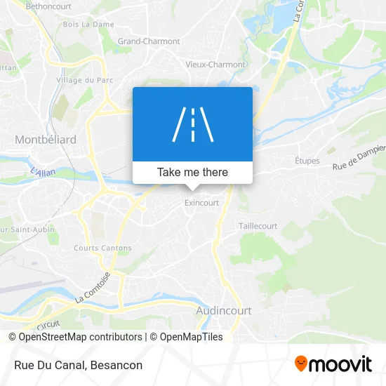 Rue Du Canal map