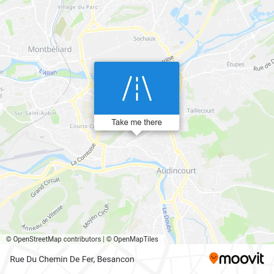 Rue Du Chemin De Fer map