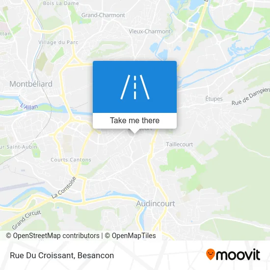 Rue Du Croissant map