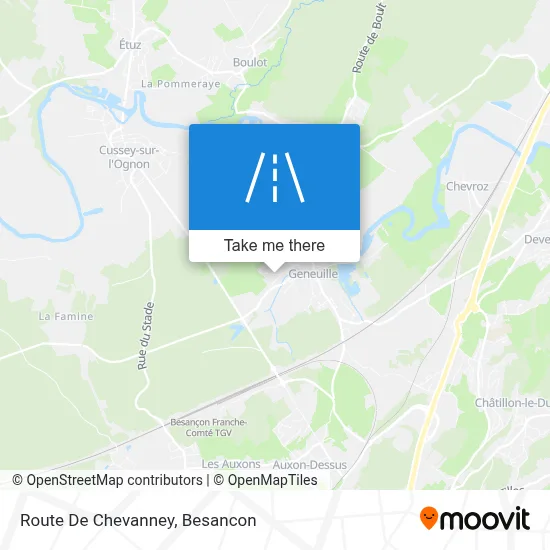 Route De Chevanney map