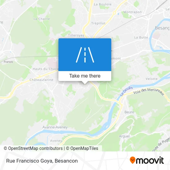 Rue Francisco Goya map