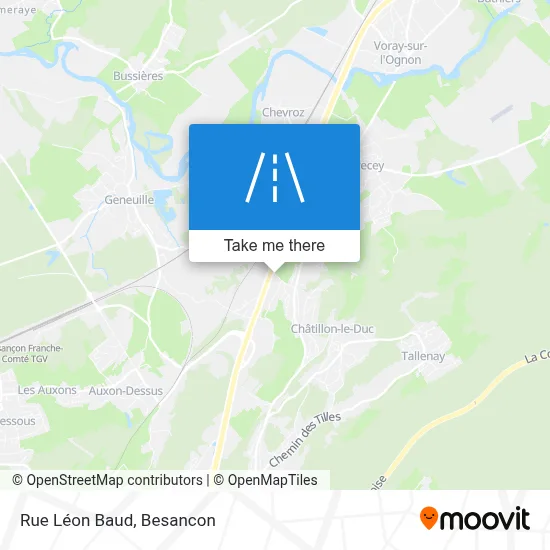 Rue Léon Baud map