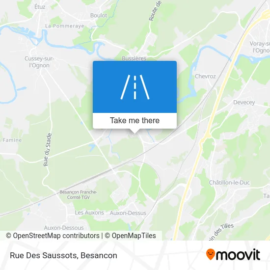 Rue Des Saussots map