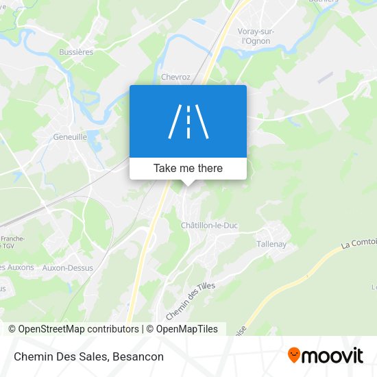 Chemin Des Sales map