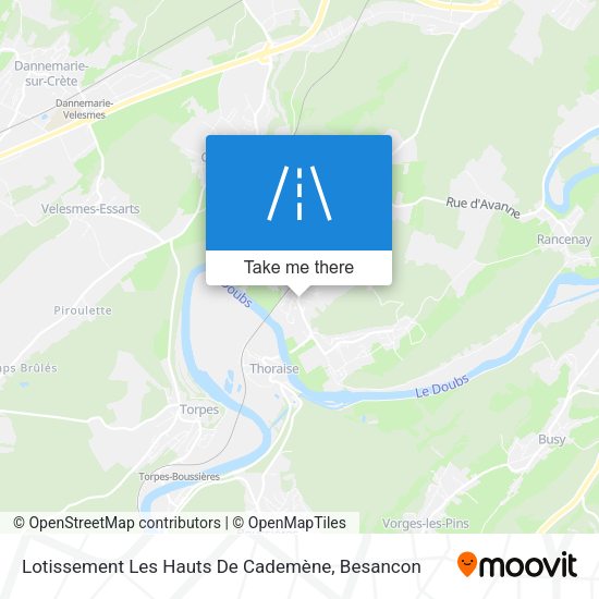 Lotissement Les Hauts De Cademène map