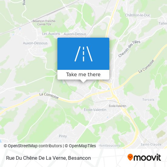 Mapa Rue Du Chêne De La Verne