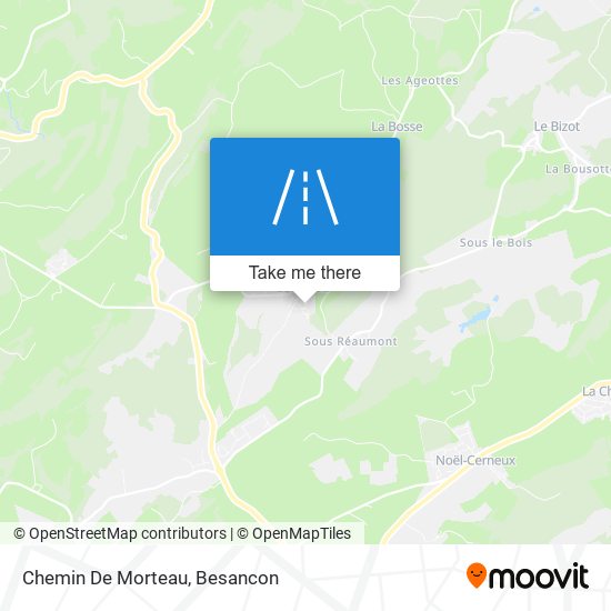 Chemin De Morteau map