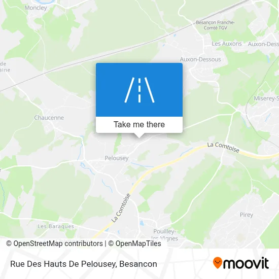 Rue Des Hauts De Pelousey map