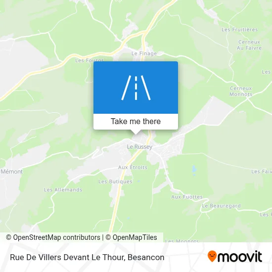 Rue De Villers Devant Le Thour map