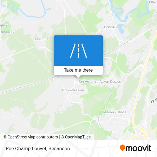 Rue Champ Louvet map