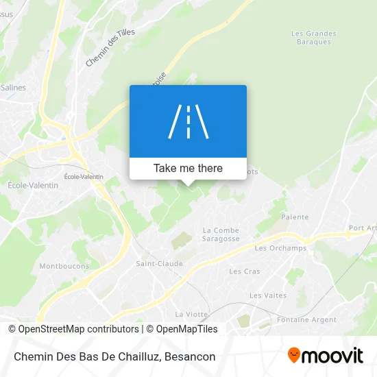 Chemin Des Bas De Chailluz map