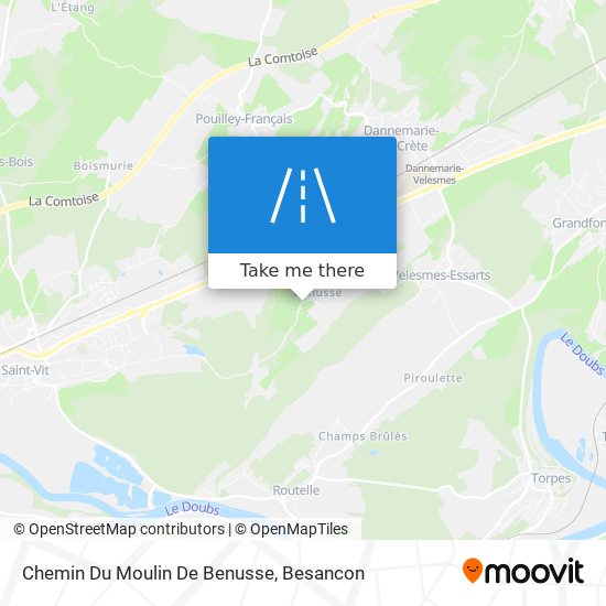 Chemin Du Moulin De Benusse map