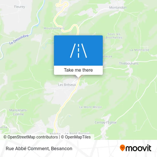 Rue Abbé Comment map