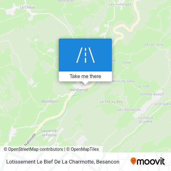 Lotissement Le Bief De La Charmotte map