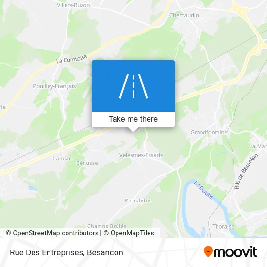 Rue Des Entreprises map