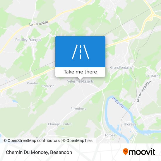 Chemin Du Moncey map