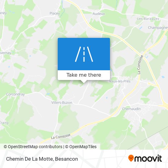 Mapa Chemin De La Motte