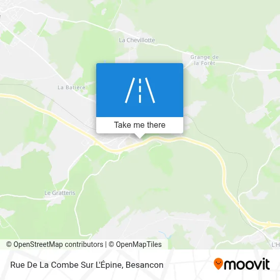 Rue De La Combe Sur L'Épine map