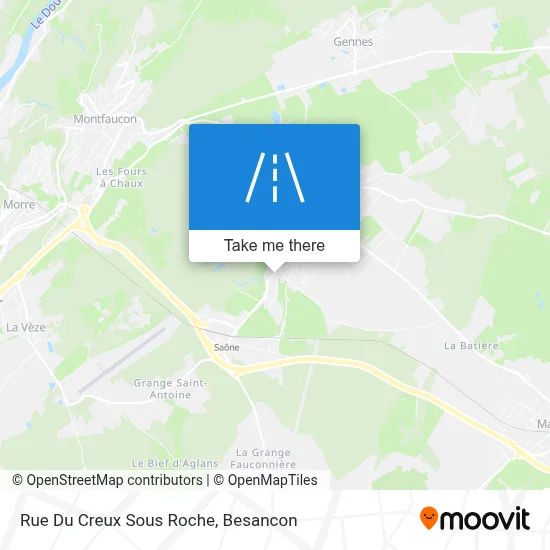 Rue Du Creux Sous Roche map