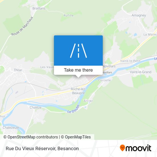Rue Du Vieux Réservoir map