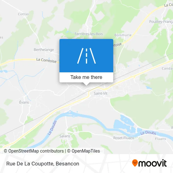 Rue De La Coupotte map